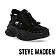 STEVE MADDEN-POWER UP 編織鞋繩厚底休閒涼鞋-黑色 product thumbnail 1