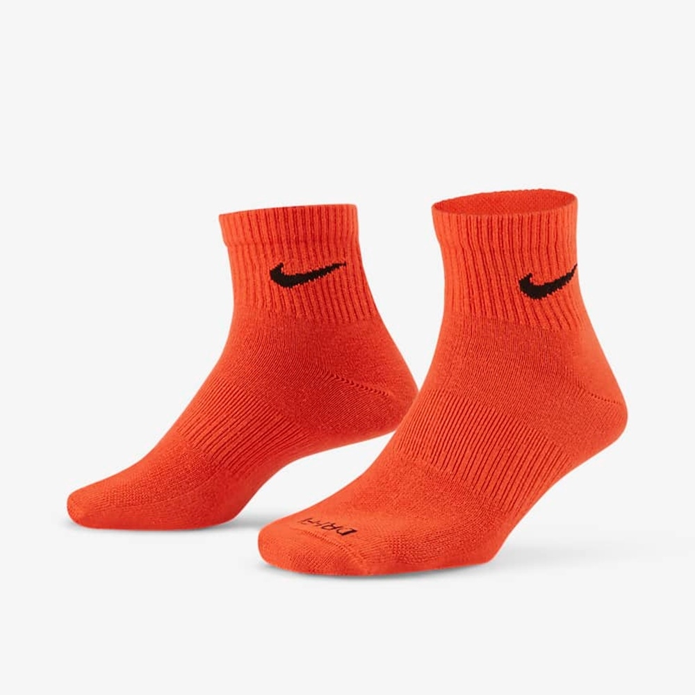 Nike EVRY PLUS LTWT ANKLE 3PR(一組3雙) 短襪-橘藍黃-SX6893910