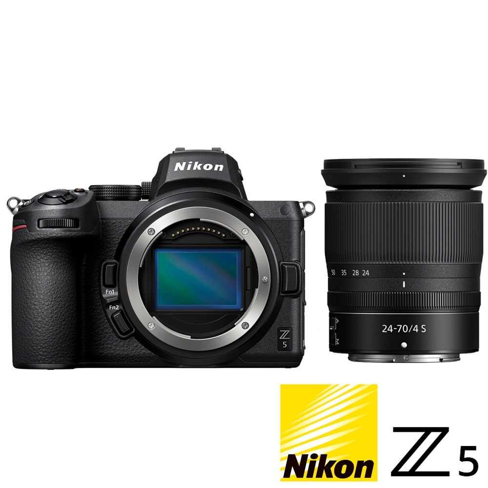 NIKON Z5 KIT 附 Z 24-70mm F4 S (公司貨) Z系列 全片幅無反微單眼相機 五軸防手震 4K WIFI傳輸