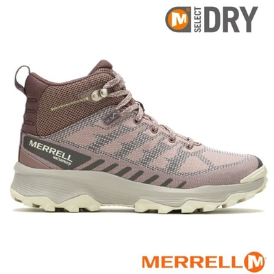 【MERRELL】女 SPEED ECO MID WATERPROOF 多功能防水透氣中筒登山健行鞋_ML037866 深藕色