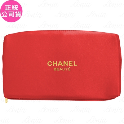 CHANEL 香奈兒 紅色精緻典藏化妝包(公司貨)