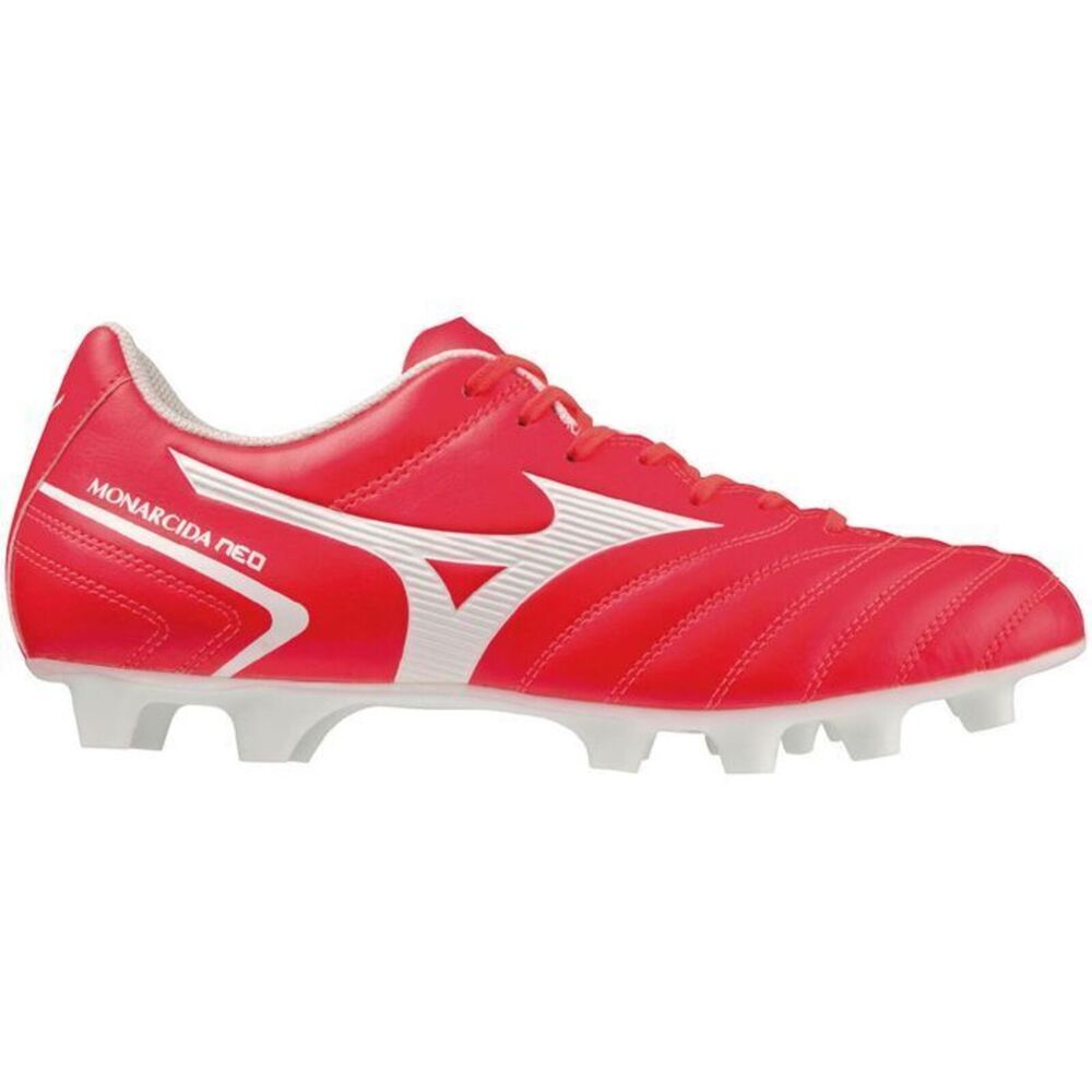 Mizuno Monarcida Neo II Select [P1GA232564] 男足球鞋寬楦膠釘紅白