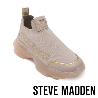 STEVE MADDEN--MERCIE 織布氣墊休閒鞋-米棕色