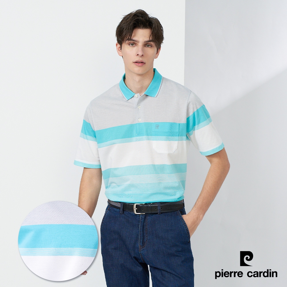 Pierre Cardin皮爾卡登 男裝 台灣製 吸濕排汗/棉質短袖POLO衫(多款任選) (C款)