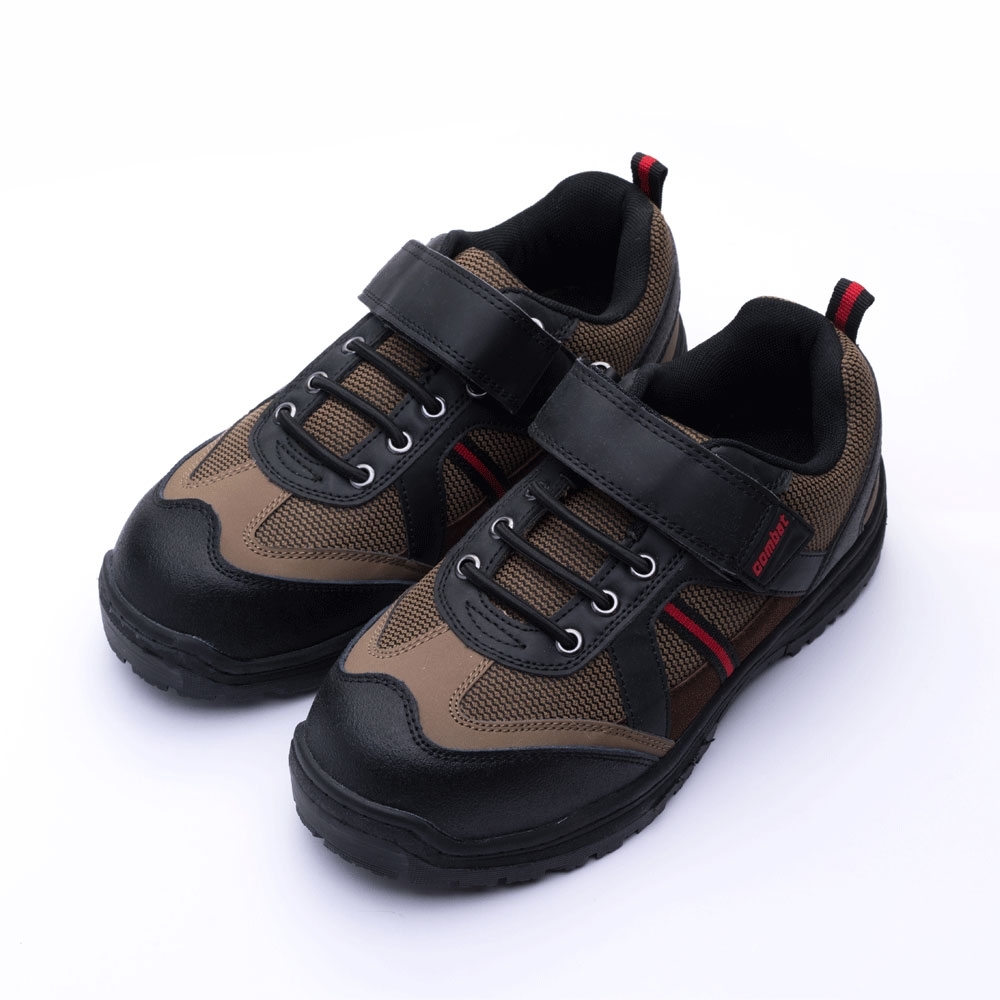 COMBAT艾樂跑男鞋-耐磨防滑CNS認證鋼頭工作鞋-黑(FA491)