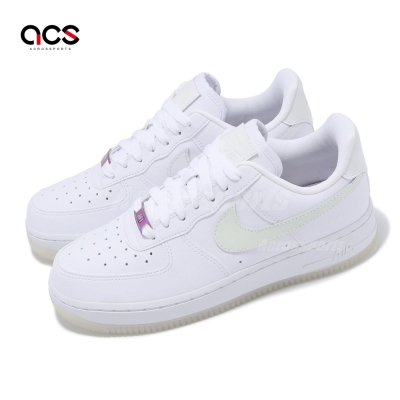 Nike 休閒鞋 Wmns Air Force 1 07 LX 女鞋 白 皮革 紫外線變色 AF1 經典 FZ5531-111