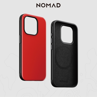 美國NOMAD 運動彩酷保護殼-iPhone 15 Pro (6.1 ) 紅