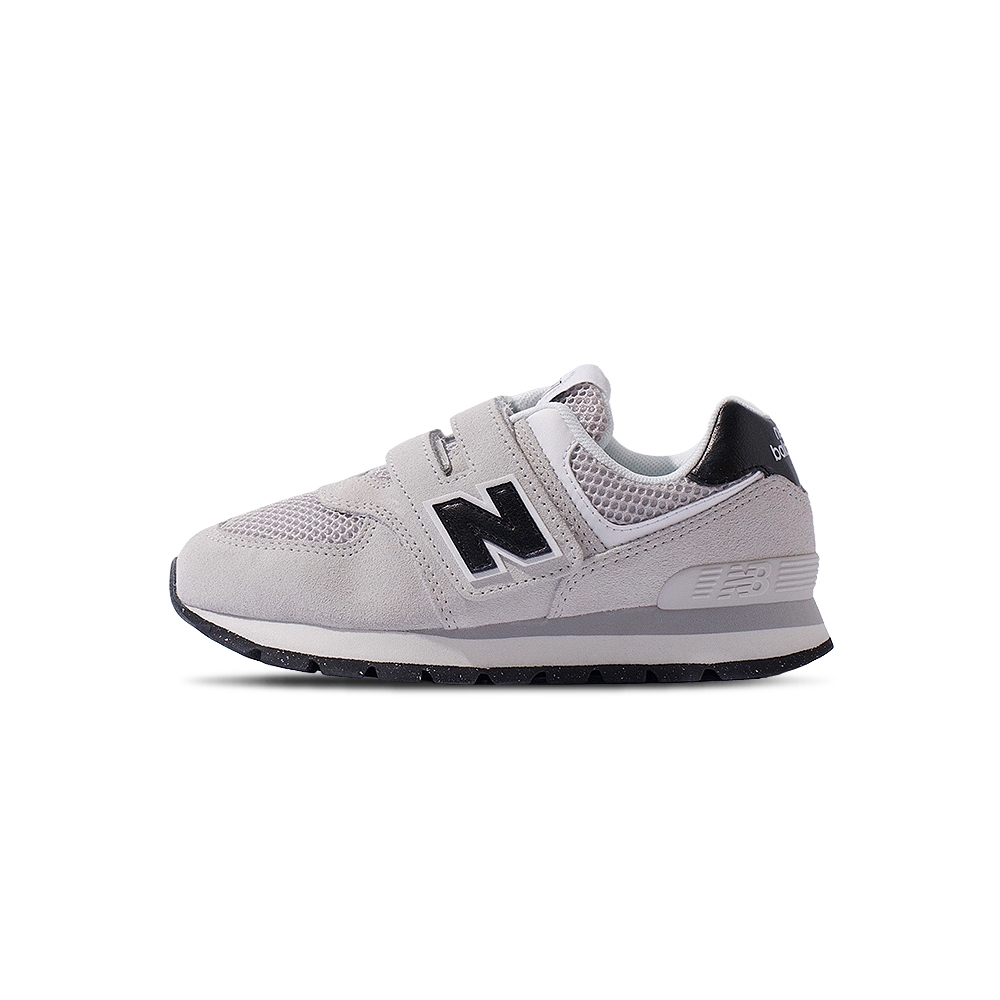 New Balance NB 574 童鞋 中童 灰色 麂皮 魔鬼氈 寬楦 舒適 運動 休閒鞋 PV574DMG