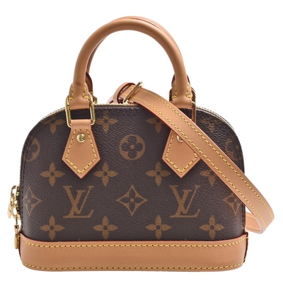 LV M82717 經典Nano Alma Monogram印花手提/斜背包(迷你)