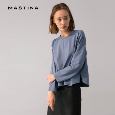【MASTINA】簡約素面長袖T恤-上衣(二色)