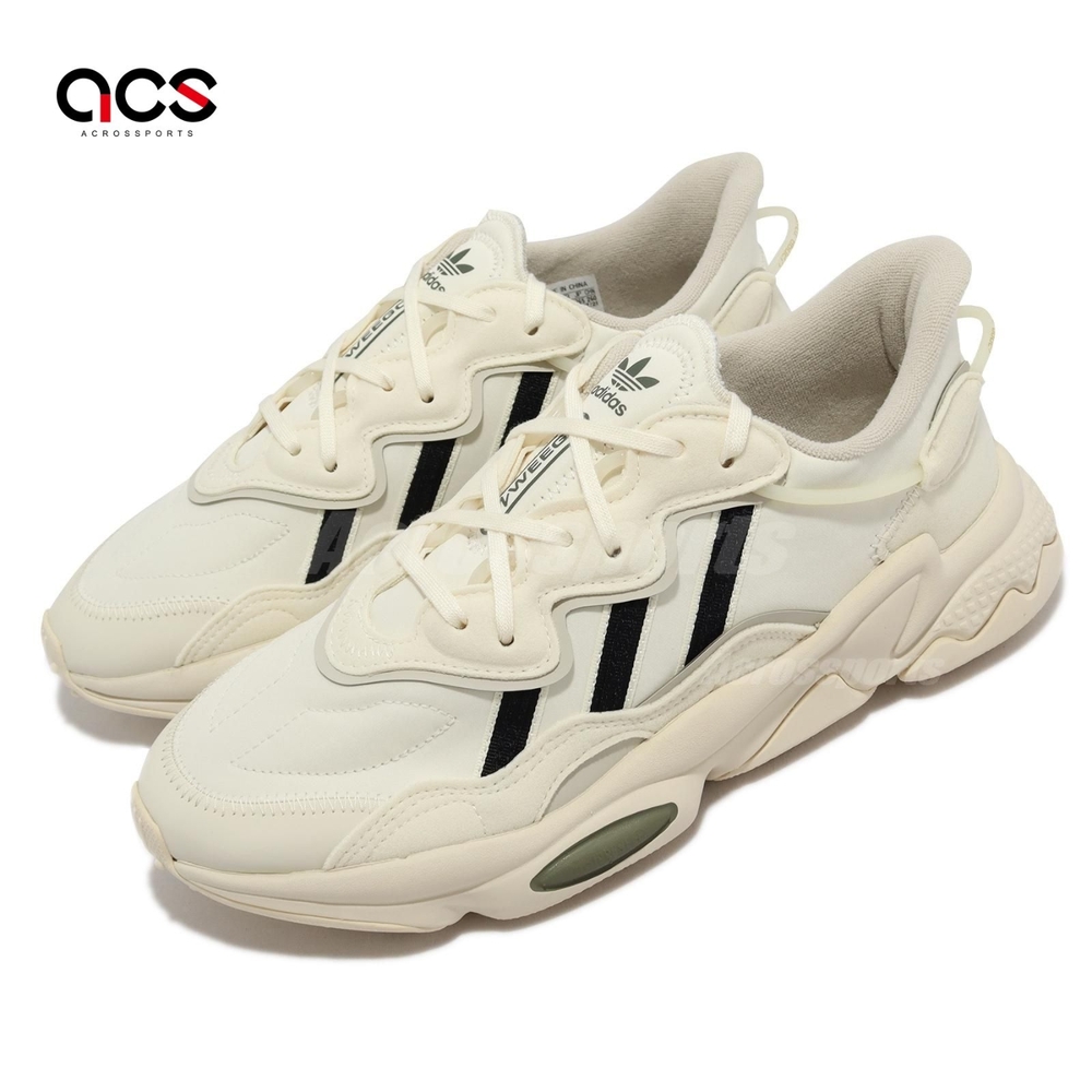 Adidas 休閒鞋 Ozweego 男鞋 女鞋 奶油白 麂皮 復古 拼接 老爹鞋 H04242