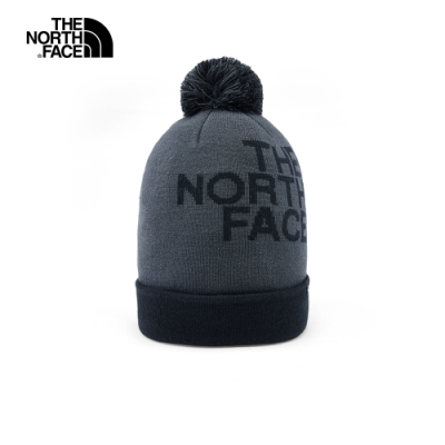 The North Face北面男女款黑色舒適保暖毛帽｜CTH9KT0