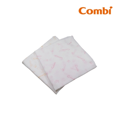【Combi】雙層紗浴包巾(2入)