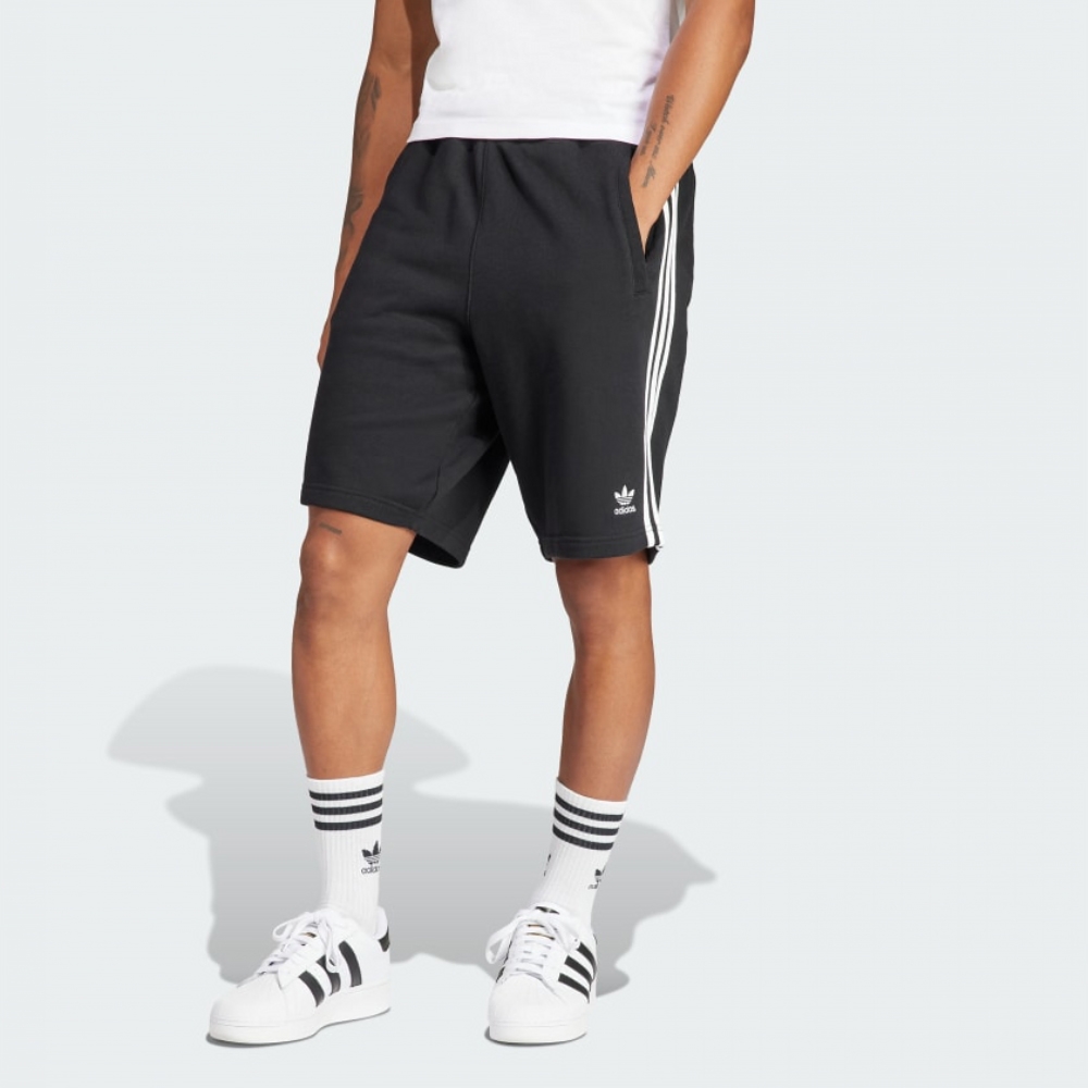 adidas 愛迪達 短褲 男款 運動褲 三葉草 3-STRIPE SHORT 黑 IU2337