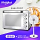 【超值組】Whirlpool惠而浦 32公升不鏽鋼機械式烤箱 WTOM321S加 SAMPO  16吋遙控型DC節能扇 product thumbnail 2