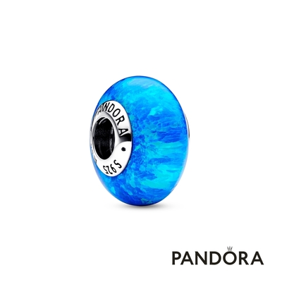 【Pandora官方直營】人造蛋白石幻彩海藍串飾