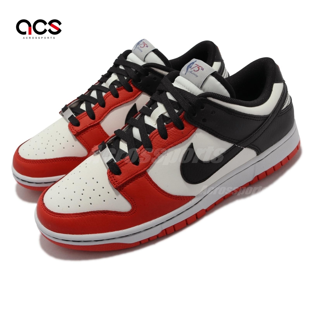 Nike 休閒鞋 Dunk Low Retro 男鞋 EMB 芝加哥 公牛隊 限量 黑 紅 DD3363100