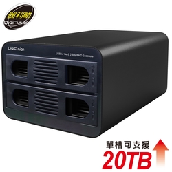 伽利略 USB3.2 Gen2 2層RAID 迷你抽取式鋁合金外接盒 (35D-U322RMS)