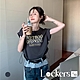 【Lockers 木櫃】美式純棉印花抽繩短款上衣 L113030402 product thumbnail 1