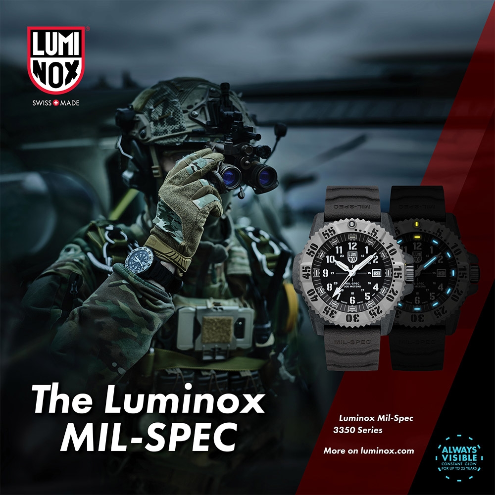 LUMINOX雷明時MIL-SPEC 美國軍規腕錶雙錶帶禮盒組3351SET