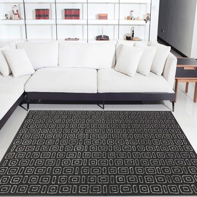 【Fuwaly】德國Esprit home迴紋(黑)地毯-170x240cm_ESP2822-03_現代 柔軟 起居室 書房