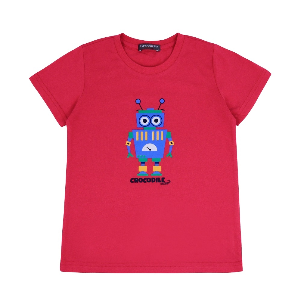 Crocodile Junior小鱷魚童裝- 可愛機器人印圖T恤 ( C65433-10 小童款)