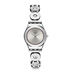 Swatch 金屬系列 INSPIRANCE 銀色精緻手錶