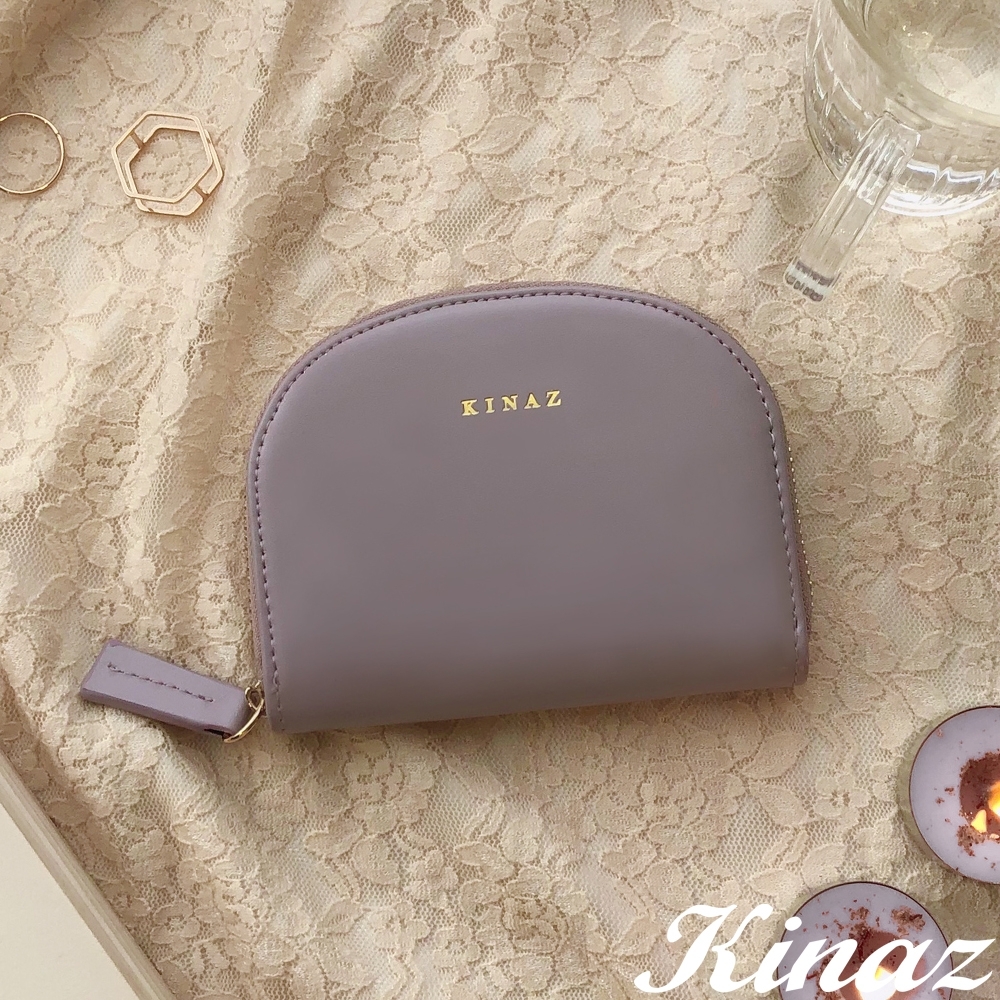 KINAZ 驚喜圓滑貼心分層零錢包-迷霧紫香氛 -小物魔法系列