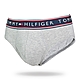 Tommy Hilfiger Cotton Stretch Brief 男內褲 撞色腰帶棉質彈性三角褲/Tommy內褲-海軍藍帶灰 product thumbnail 1