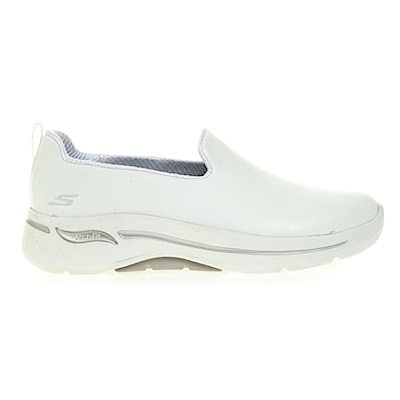 Skechers Go Walk Arch Fit [124414WWHT] 女 健走鞋 步行 休閒 支撐 寬楦 白