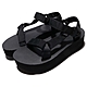 Teva 厚底涼鞋 W Flatform Universal 黑 全黑 女鞋 基本款 織帶 1008844BLK product thumbnail 1