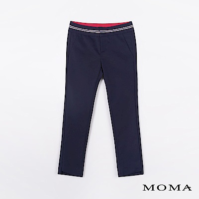 MOMA 織帶窄管褲