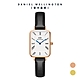 Daniel Wellington DW 手錶  QUADRO Roman numerals 20x26mm 小藍針系列寂靜黑皮革小方錶(兩色任選) product thumbnail 7