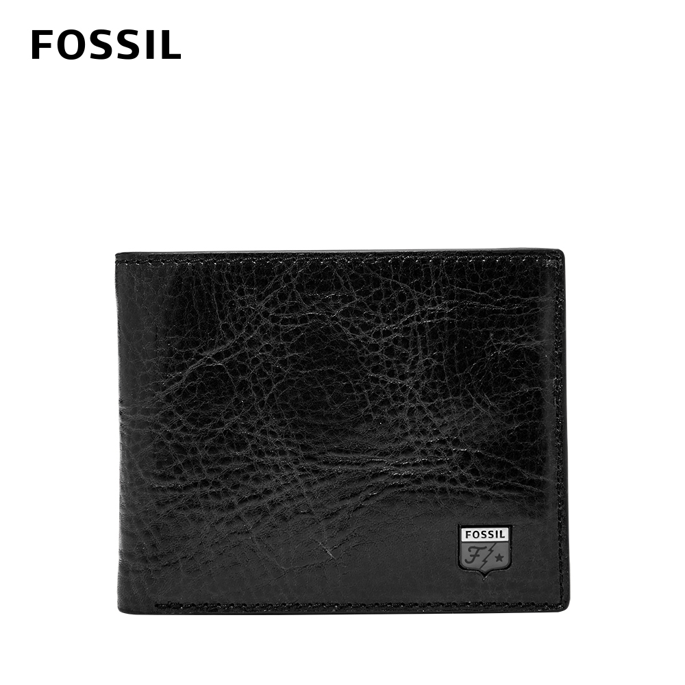 FOSSIL Jesse 真皮證件格多層收納皮夾-黑色 ML4313001