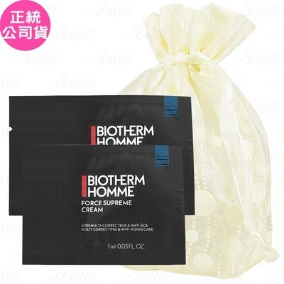 BIOTHERM 碧兒泉 男仕超進化極量緊膚凝霜(1ml)*50旅行袋組(公司貨)