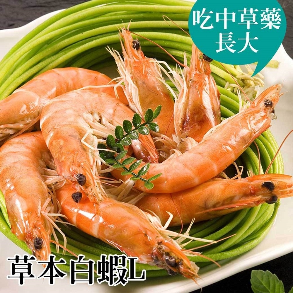 台江漁人港‧草本白蝦(M)(半斤/包，共2包)