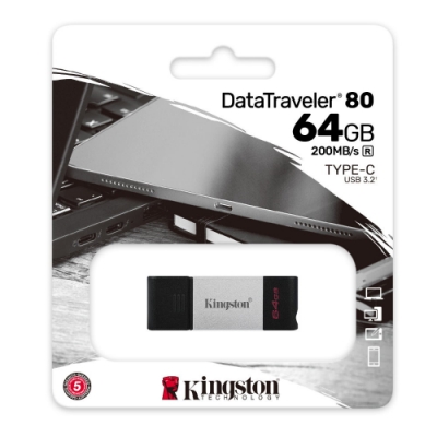 金士頓 Kingston DataTraveler 80 USB Type-C 64G 隨身碟 DT80 64GB