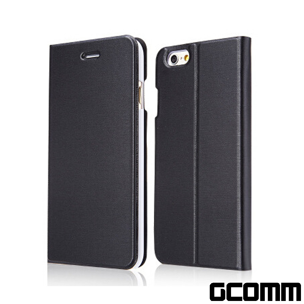 GCOMM iPhone 8+/7+ 金屬質感拉絲紋超纖皮套 product image 1