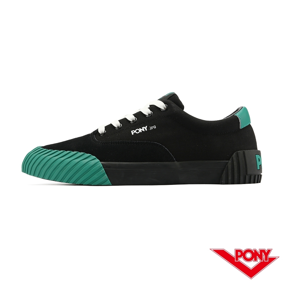 【PONY】SUBWAY2系列 撞色滑板鞋-男款-黑綠