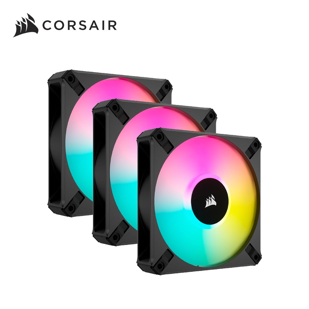 海盜船 CORSAIR AF120 RGB ELITE 機殼風扇*3+Lighting控制器