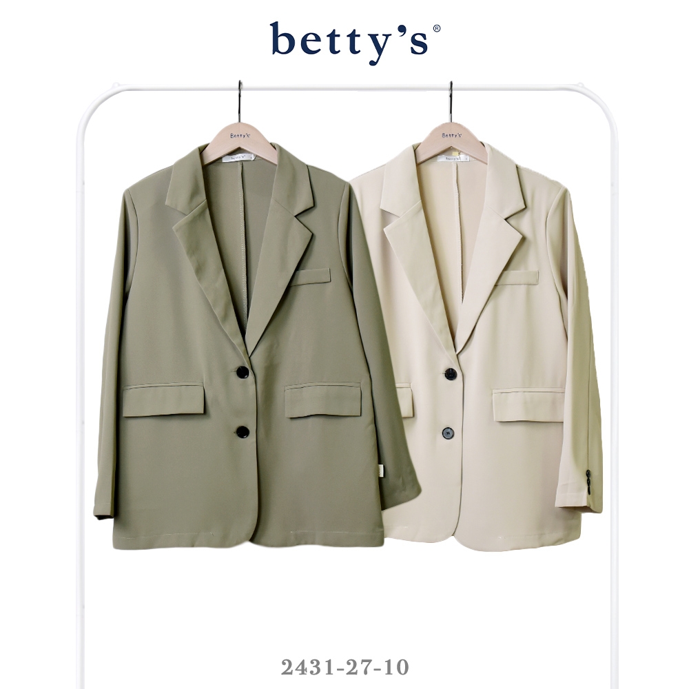 betty’s專櫃款   質感百搭雙口袋西裝外套(共二色)