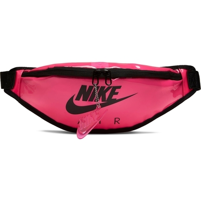 Nike HERITAGE HIP PACK - CLEAR 防水 腰包-螢光粉-CW9259607