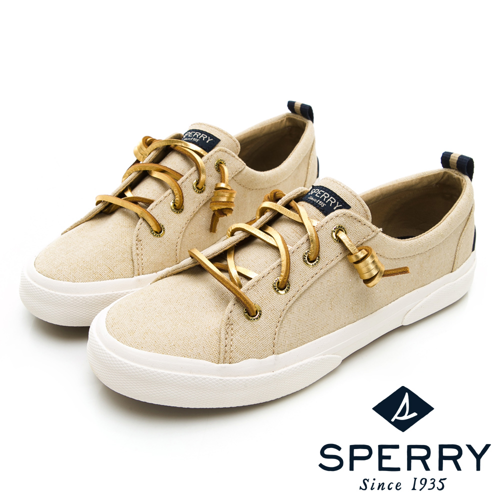 SPERRY 復古風尚經典帆布鞋(女)-金