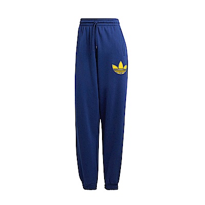 Adidas Cuffed Swtpant IL2423 女 長褲 棉褲 亞洲版 休閒 三葉草 珍珠 舒適 深藍