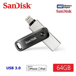 SanDisk 晟碟 64GB 全新版 iXpand Drive Go 雙用隨身碟(原廠2年保固 iPhone / iPad 適用)