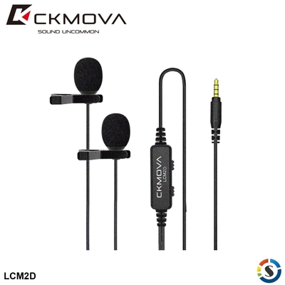 CKMOVA LCM2D(3.5mm) 全向電容式雙頭領夾式麥克風