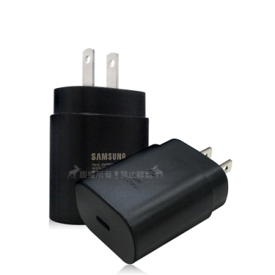三星原廠Samsung Note10+ 25W閃電快充USB-C旅充頭 充電器(黑)