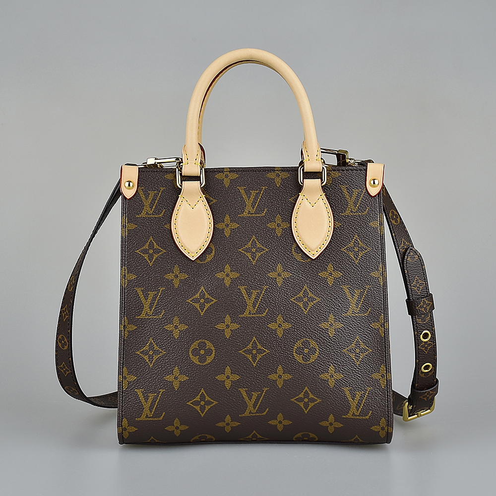 LOUIS VUITTON Monogram Sac Plat BB 2way Hand Shoulder Bag M45847