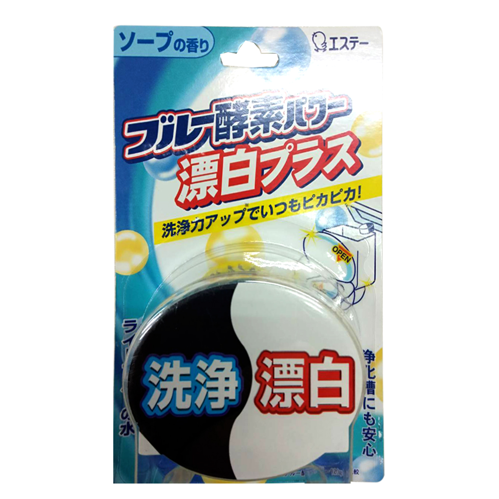 日本雞仔牌 馬桶用酵素-藍白酵素+漂白消臭(140g)