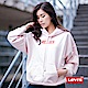 Levis 女款 重磅帽T Box Logo 寬鬆落肩設計 復古粉 product thumbnail 2